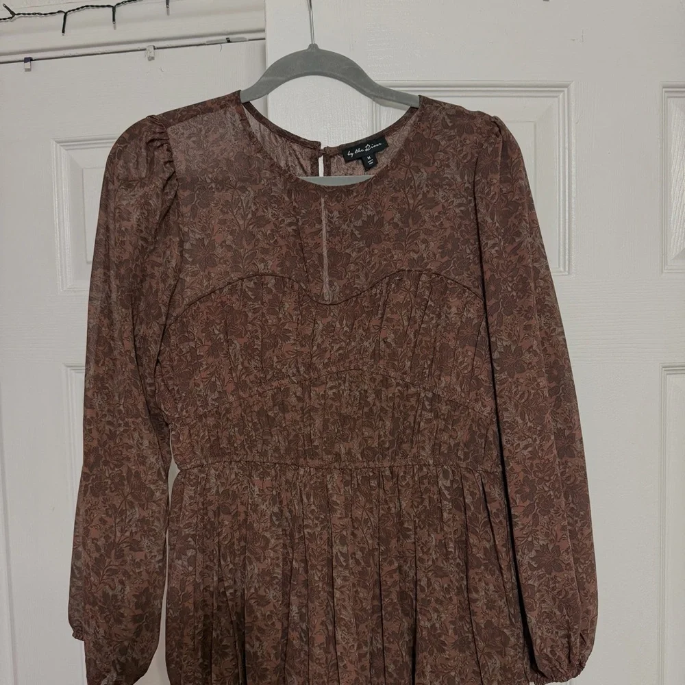 Chic Brown Maxi Dress - Picture 2 of 5